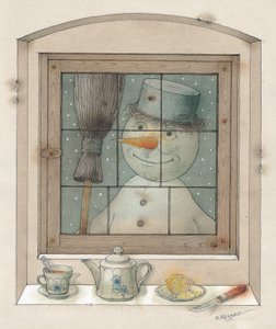 De Sneeuwman door Kestutis Kasparavicius